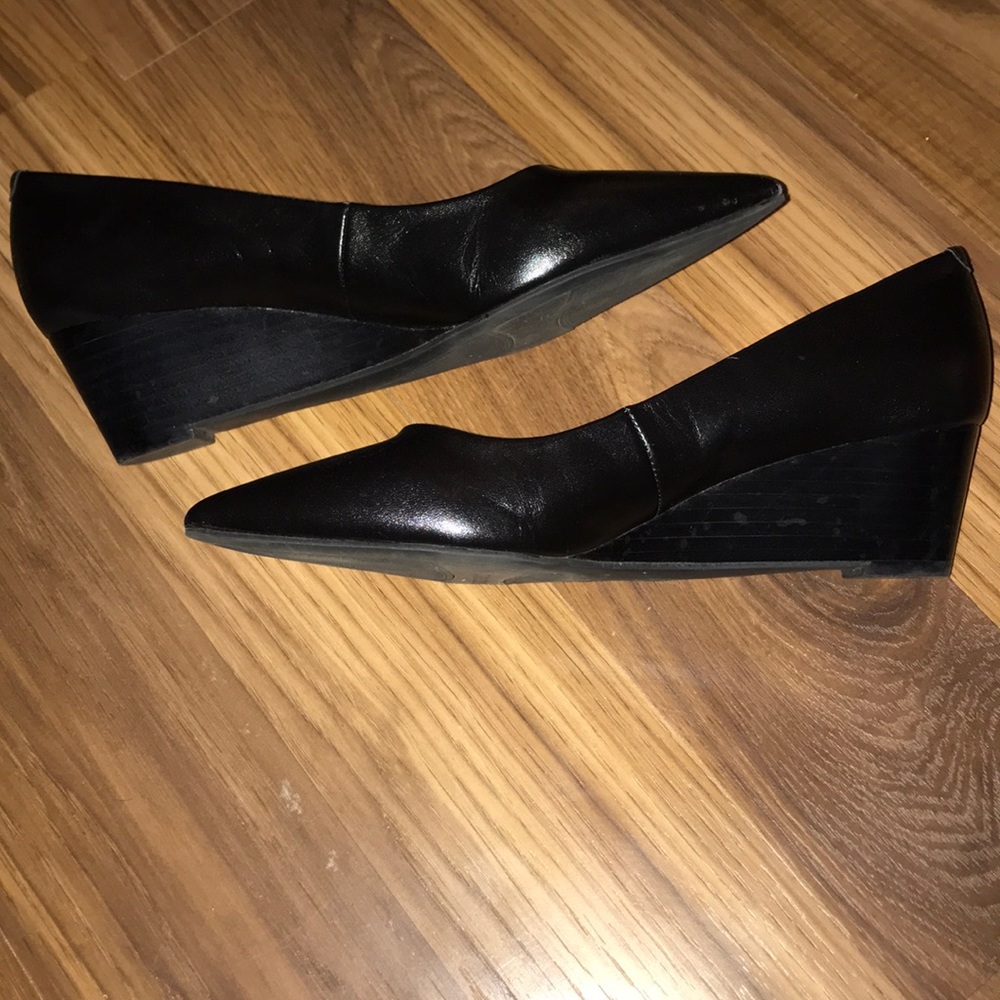 Franco Sarto black leather wedges - Picture 5 of 8